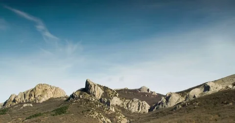 Sky and rock in time Stock Footage 74659157