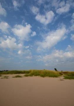 Sky and sand Stock Photos