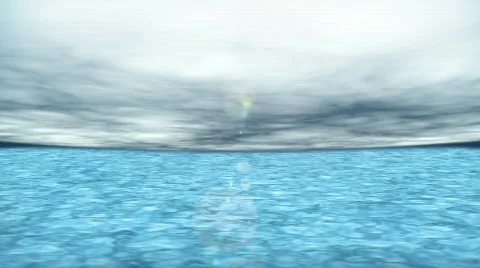 Sky and see in  loop Stock Footage 866540