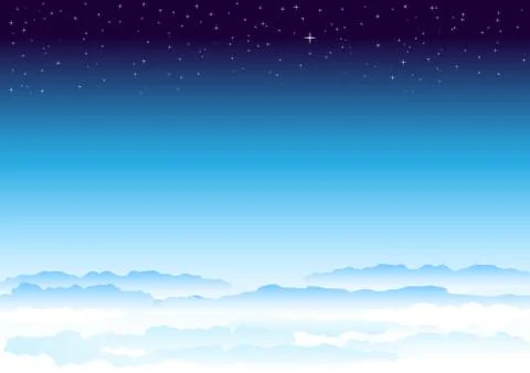 Sky and space Stock Illustration