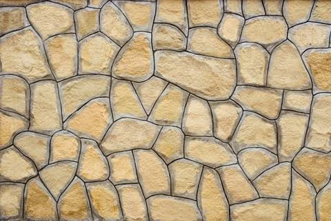 Sky and Stone wall background Stock Photos