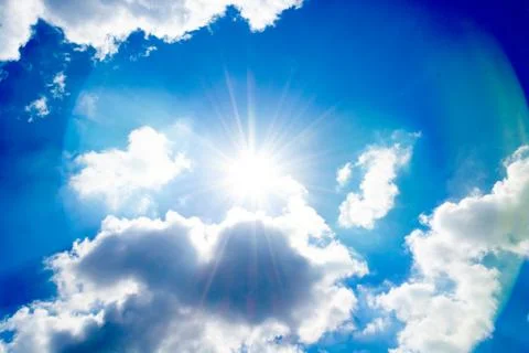 Sky and sun Stock Photos