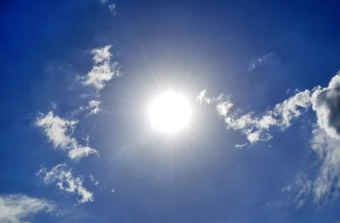 Sky and sun Stock Photos