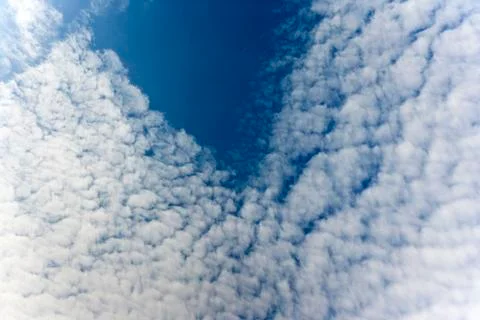 Sky and v clouds 스톡 사진