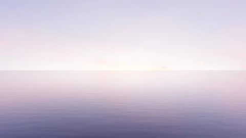 Sky and water reflection pink dawn sunset gradient. 3d render Stock Illustration