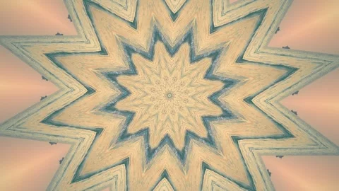 Sky and wave sea, Abstract pattern like star inspiration from Mandala Stock Footage 240723027