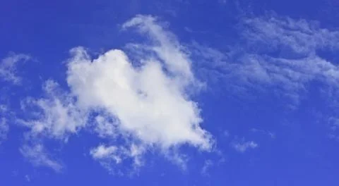 Sky and white clouds Stock Photos