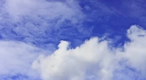 Sky and white clouds Stock Photos