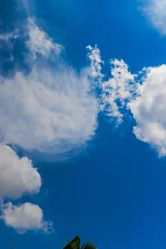 Sky and white clouds Stock Photos