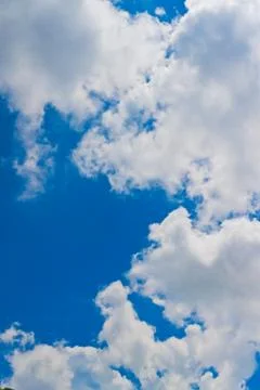 Sky and white clouds Stock Photos