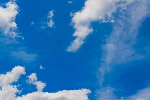 Sky and white clouds Stock Photos