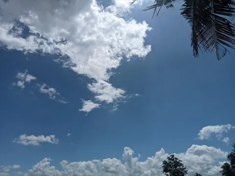 SKY AND WHITE CLOUDS Foto stock