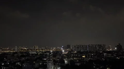 The sky atmosphere rainy night Stock Footage 254098942