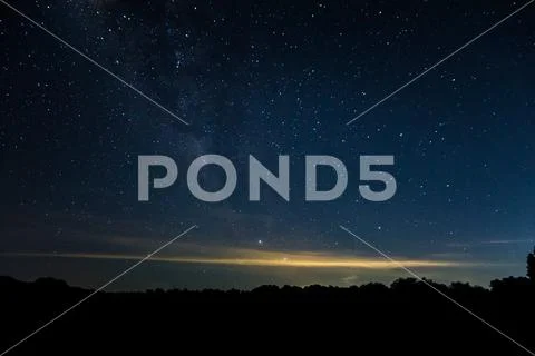 Sky background and stars at night Milkyway Stock Photos