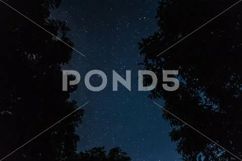 Sky background and stars at night Milkyway Stock Photos