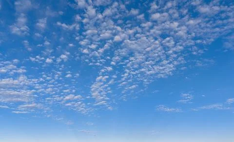 Sky background with cloud texture in blue. Soft sky white texture on pattern. Stock Photos
