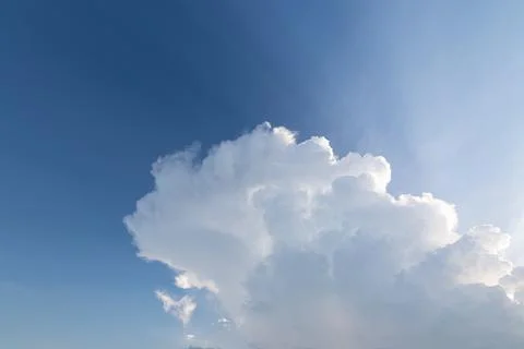 Sky background, clouds and sun light Stock Photos