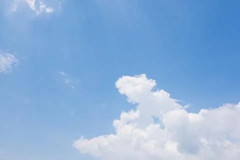 Sky background, clouds and sun light Stock Photos