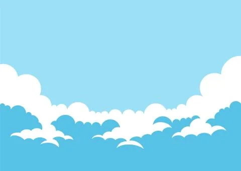 Sky background with clouds Stock Illustration