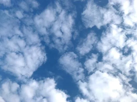 Sky background with clouds. Stock Photos