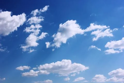 Sky background with clouds Stock Photos