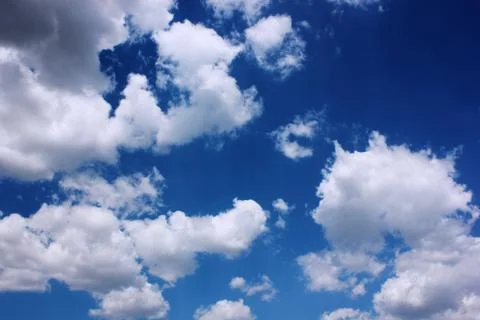 Sky background with clouds Stockfoto's