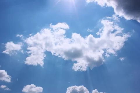 Sky background with clouds Stock-Fotos