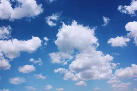 Sky background with clouds Stock Photos