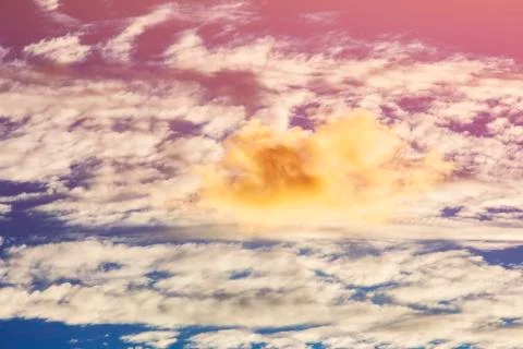 Sky background with clouds . Sky with clouds Stockfoto's