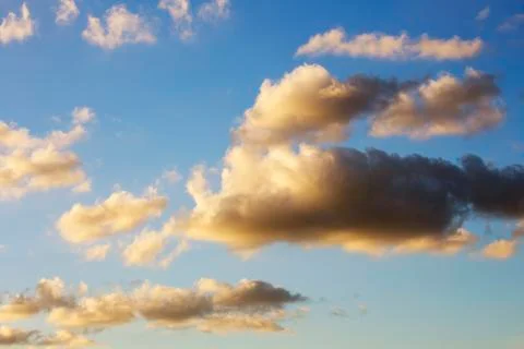 Sky background with clouds . Sky with clouds Stock Photos