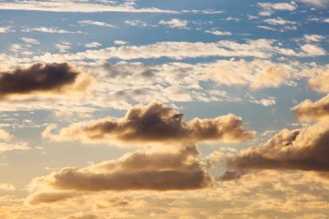 Sky background with clouds . Sky with clouds Stock Photos