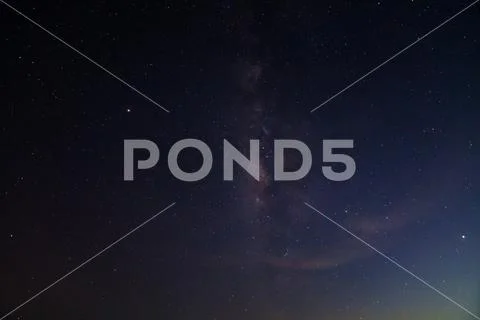 Sky background at night and Milkyway Stock Photos
