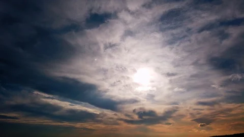 Sky background plate timelapse 4K UHD Stock Footage 128302319