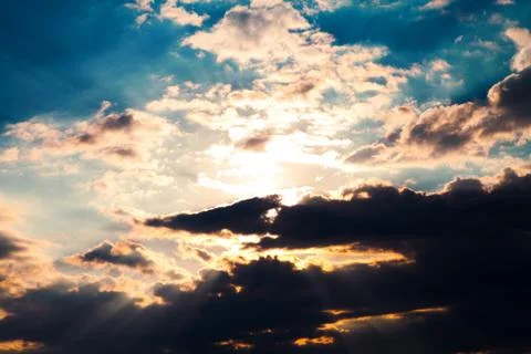 Sky background on sunrise Stock-Fotos
