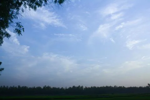 Sky background on sunset. Nature composition. Foto stock