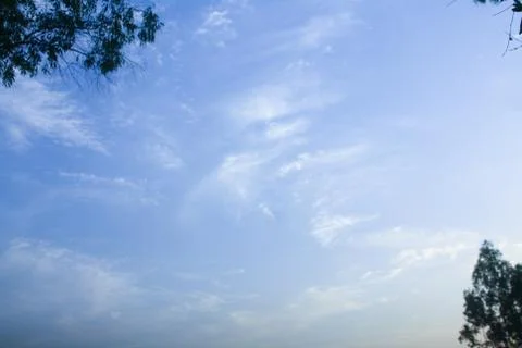 Sky background on sunset. Nature composition. Foto stock