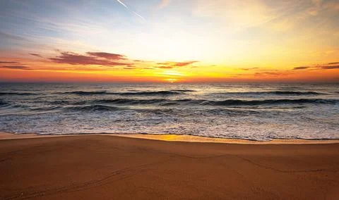 Sky background on sunset. Nature composition! Stock Photos