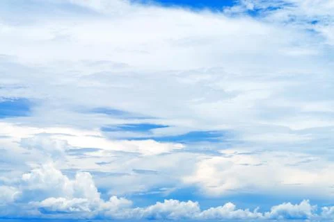 Sky background with tiny clouds Stock Photos