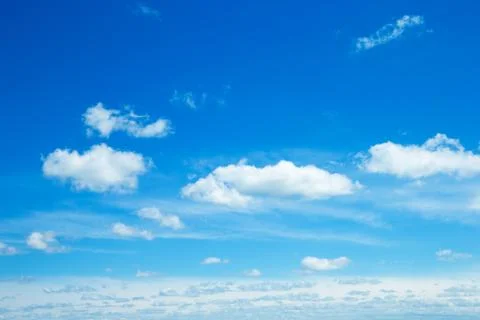 Sky background with tiny clouds Stock Photos