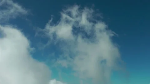 Sky background with white clouds in mountains. Stock Footage 155068407