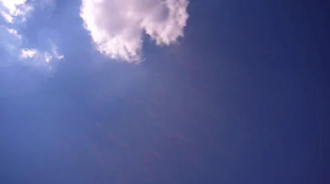 Sky background with white clouds. Time lapse Stock Footage 64554995