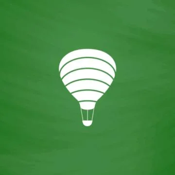 Sky balloon flat icon Stock Illustration