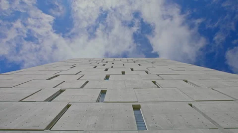 Sky from the base of a building Stock Footage 302312992