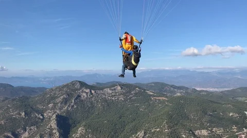 Sky base from the paragliding Stock Footage 120638441