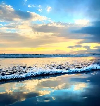 Sky beach Stock Photos