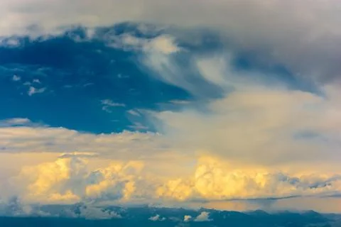The sky with beautiful clouds. Stock Photos