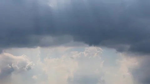 Sky with beautiful clouds time lapse Stock Footage 340959863