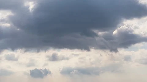 Sky with beautiful clouds time lapse Stock Footage 340959870