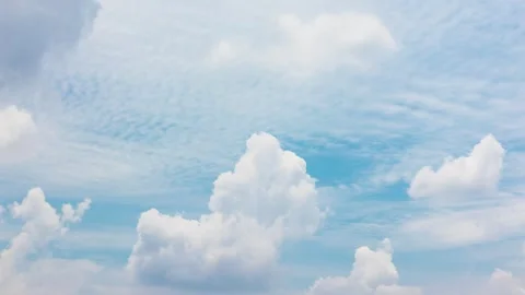 Sky with beautiful clouds time lapse Stock Footage 341000153