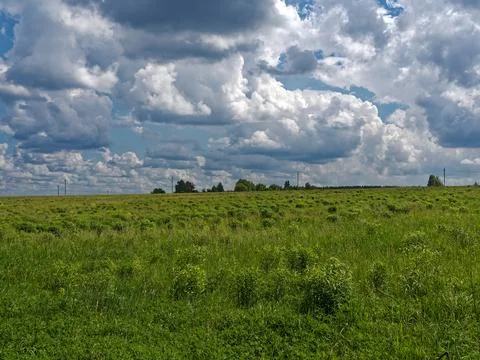 The sky is in beautiful white clouds Stock Photos